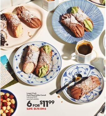 Longo's Longo's fresh hand-piped sicilian cannoli offer