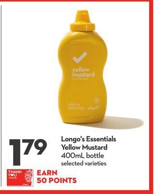 Longo's Longo's essentials yellow mustard offer