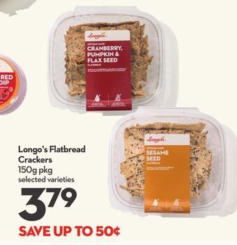 Longo's Longo's flatbread crackers offer