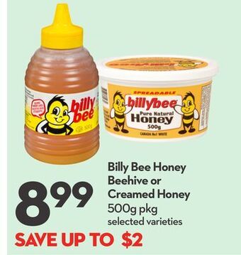 Longo's Billy bee honey beehive or creamed honey offer