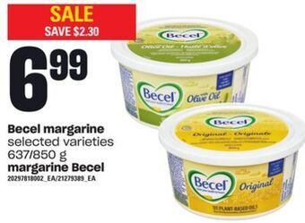 Independent Grocer Becel margarine, 637/850 g offer