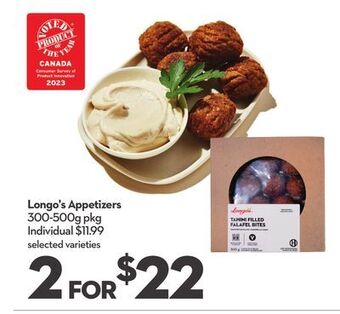 Longo's Longo's appetizers offer