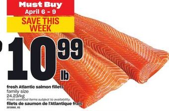 Independent Grocer Fresh atlantic salmon fillets offer