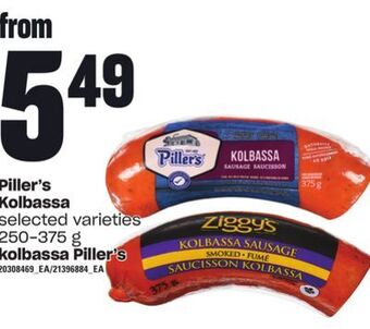 Independent Grocer Piller's kolbassa, 250-375 g offer