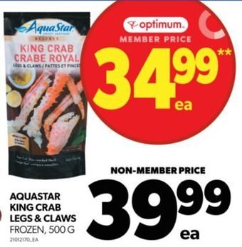 Real Canadian Superstore Aquastar king crab legs & claws, 500 g offer