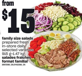 Independent Grocer Family size salads, 915 g-1.47 kg offer