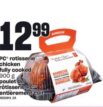 Independent Grocer Pc® rotisserie chicken fully cooked, 900 g offer