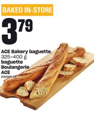 Independent Grocer Ace bakery baguette, 325-400 g offer