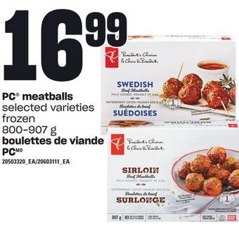 Independent Grocer Pc® meatballs, 800-907 g offer