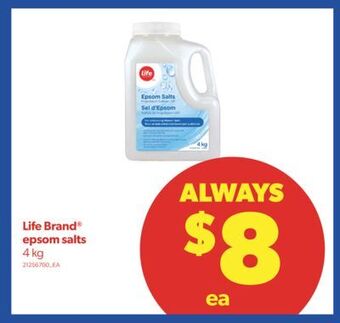 Real Canadian Superstore Life brand® epsom salts, 4 kg offer