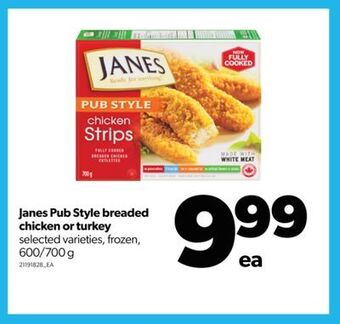 Real Canadian Superstore Janes pub style breaded chicken or turkey, 600/700 g offer