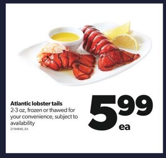 Real Canadian Superstore Atlantic lobster tails, 2-3 oz offer
