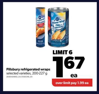 Real Canadian Superstore Pillsbury refrigerated wraps, 200-227 g offer