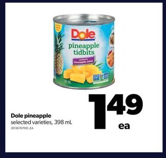 Real Canadian Superstore Dole pineapple, 398 ml offer