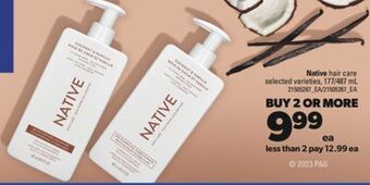 Real Canadian Superstore Native hair care, 177/487 ml offer
