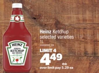 Real Canadian Superstore Heinz ketchup, 1l offer