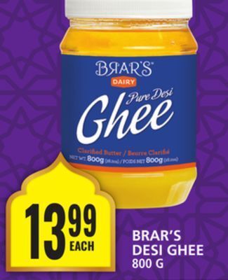 Food Basics Brar's desi ghee offer