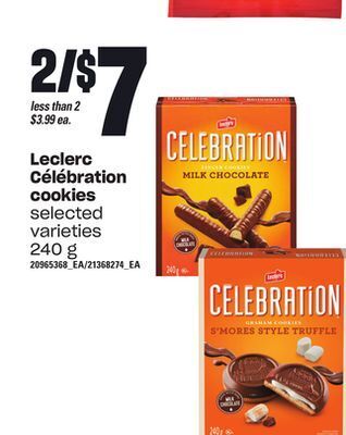 Loblaws Leclerc célébration cookies, 240 g offer
