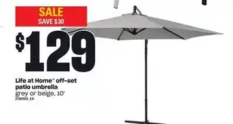 Loblaws Life at home off-set patio umbrella offer