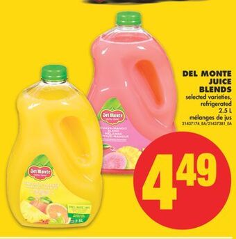 No Frills Del monte juice blends, 2.5 l offer