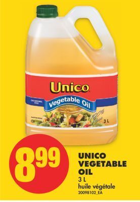 No Frills Unico vegetable oil, 3 l offer