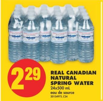 No Frills Real canadian natural spring water, 24x500 ml offer