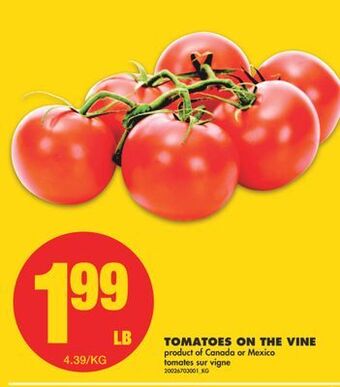 No Frills Tomatoes on the vine offer