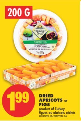 No Frills Dried apricots or figs, 200 g offer