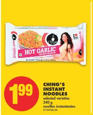 No Frills Ching's instant noodles, 240 g offer