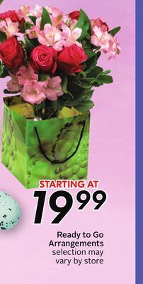 Sobeys Ready to go arrangements offer