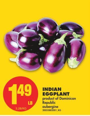 No Frills Indian eggplant offer