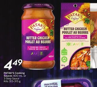 Sobeys Patak's cooking sauces offer