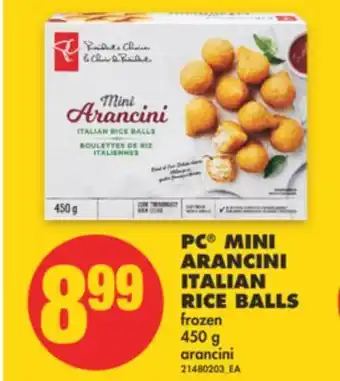 No Frills Pc® mini arancini italian rice balls, 450 g offer