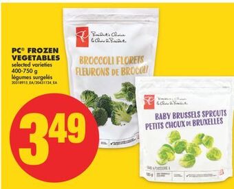 No Frills Pc® frozen vegetables, 400-750 g offer