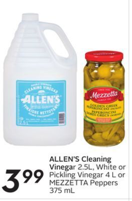 Sobeys Allen's cleaning vinegar offer