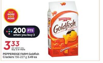 Sobeys Pepperidge farm goldfish crackers offer