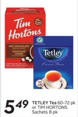 Sobeys Tetley tea offer