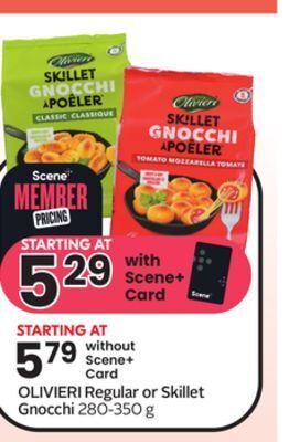 Sobeys Olivieri regular or skillet gnocchi offer