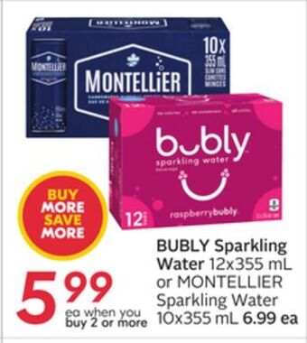 Sobeys Bubly sparkling water offer