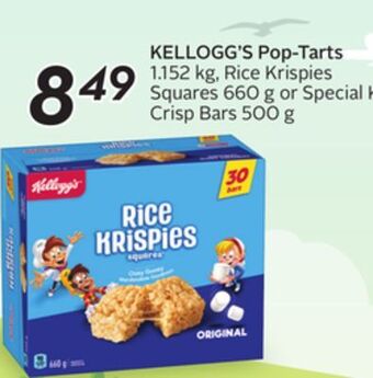 Sobeys Kellogg's pop-tarts offer