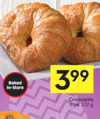 Foodland Croissants 6 pk 372 g offer