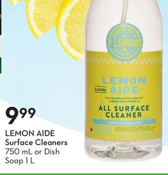 Sobeys Lemon aide surface cleaners offer