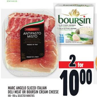 Metro Marc angelo sliced italian deli meat or boursin cream cheese offer