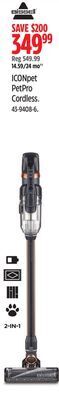 Canadian Tire Bissell iconpet petpro cordless offer