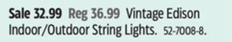 Canadian Tire Vintage edison indoor/outdoor string lights offer