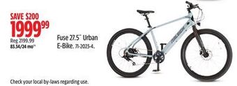 Canadian Tire Raleigh fuse 27.5 urban e-bike offer