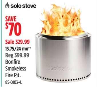 Canadian Tire Solo bonfire smokeless fire pit offer