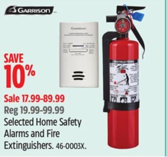 Canadian Tire Selected home safety alarms and fire extinguishers. offer