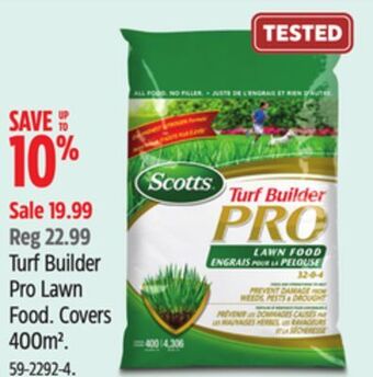 Canadian Tire Turf builder pro lawn food offer