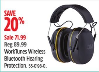 Canadian Tire 3m worktunes wireless bluetooth hearing protection offer